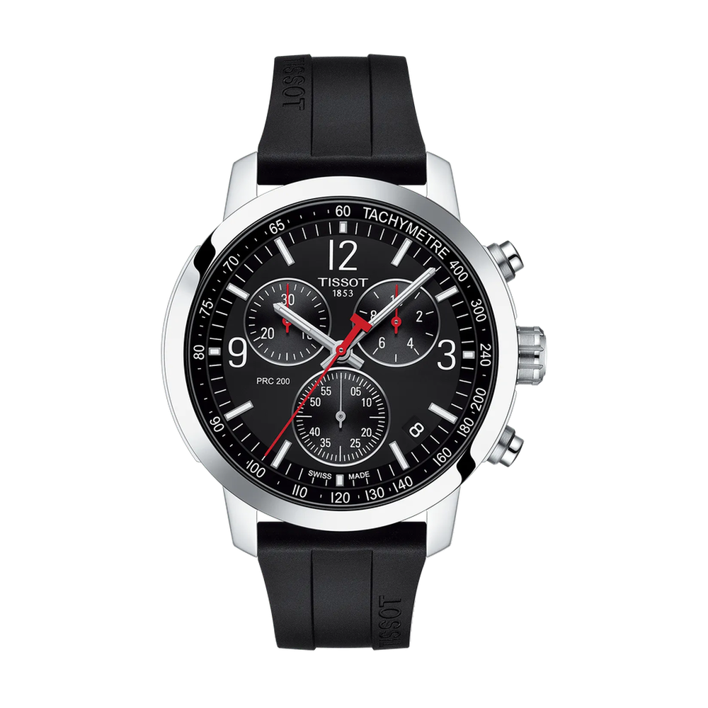 Tissot Tissot PRC 200 43mm T114.417.17.057.00 Black Dial Straps