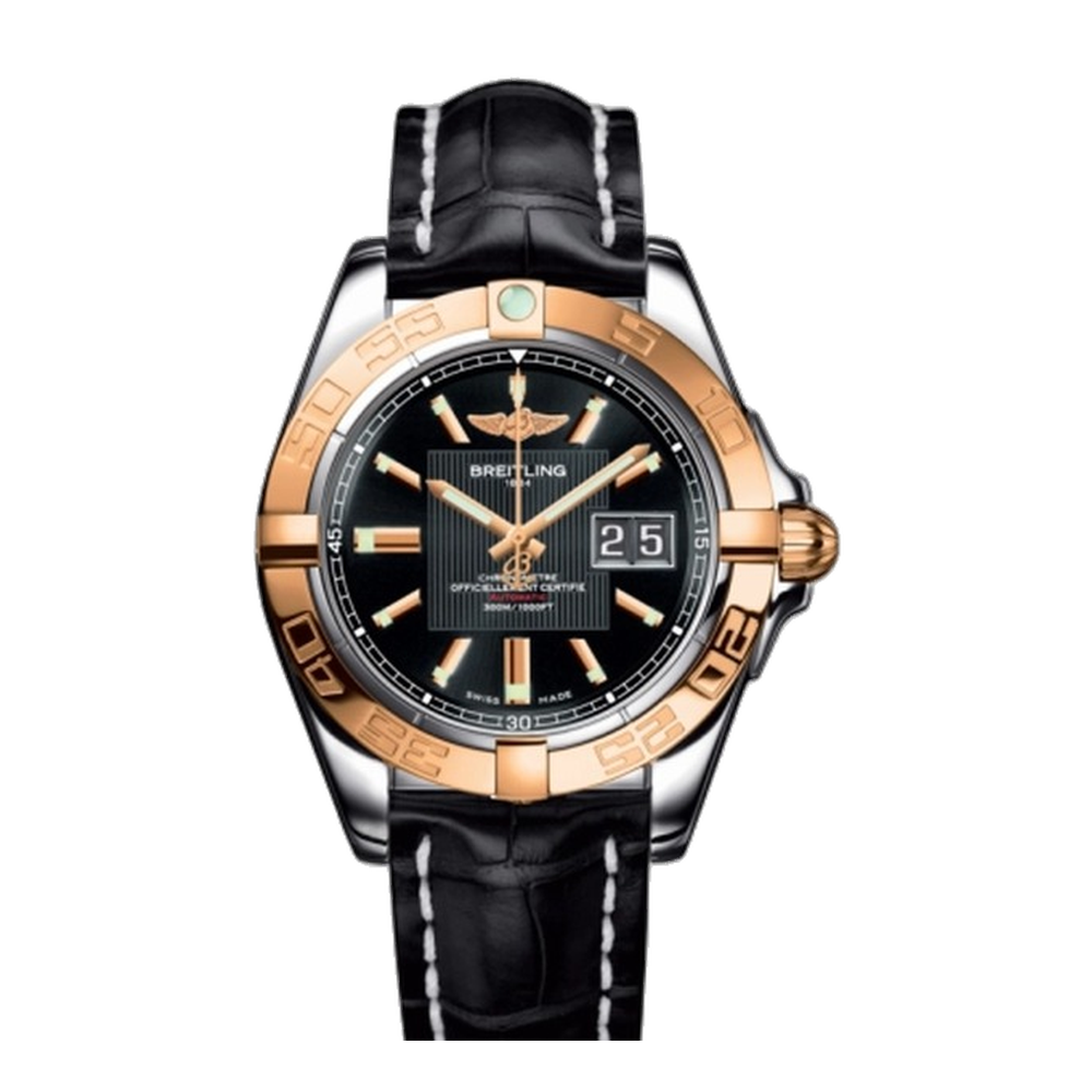 Breitling Stainless Steel / Rose Gold / Trophy Black