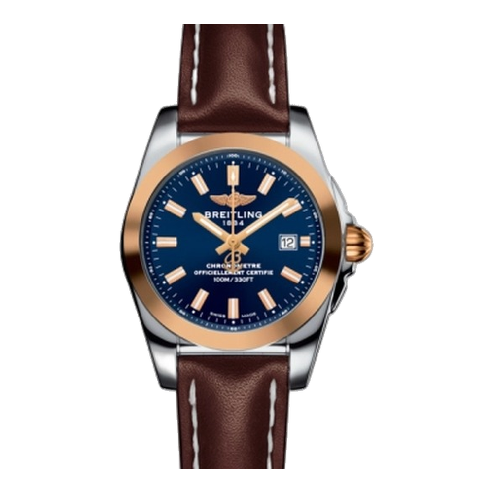 Breitling Stainless Steel / Rose Gold / Horizon Blue