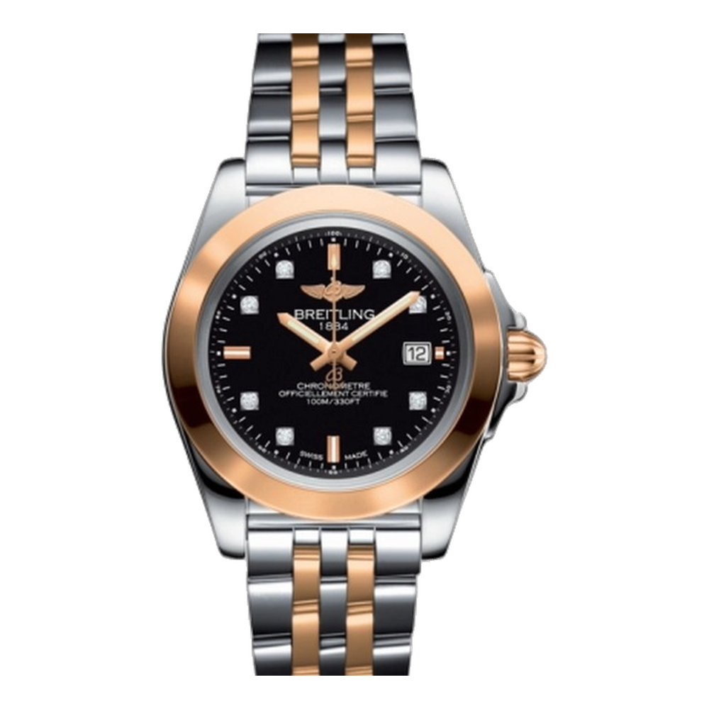 Breitling Sleek Edition Stainless Steel / Rose Gold / Trophy Black Diamond