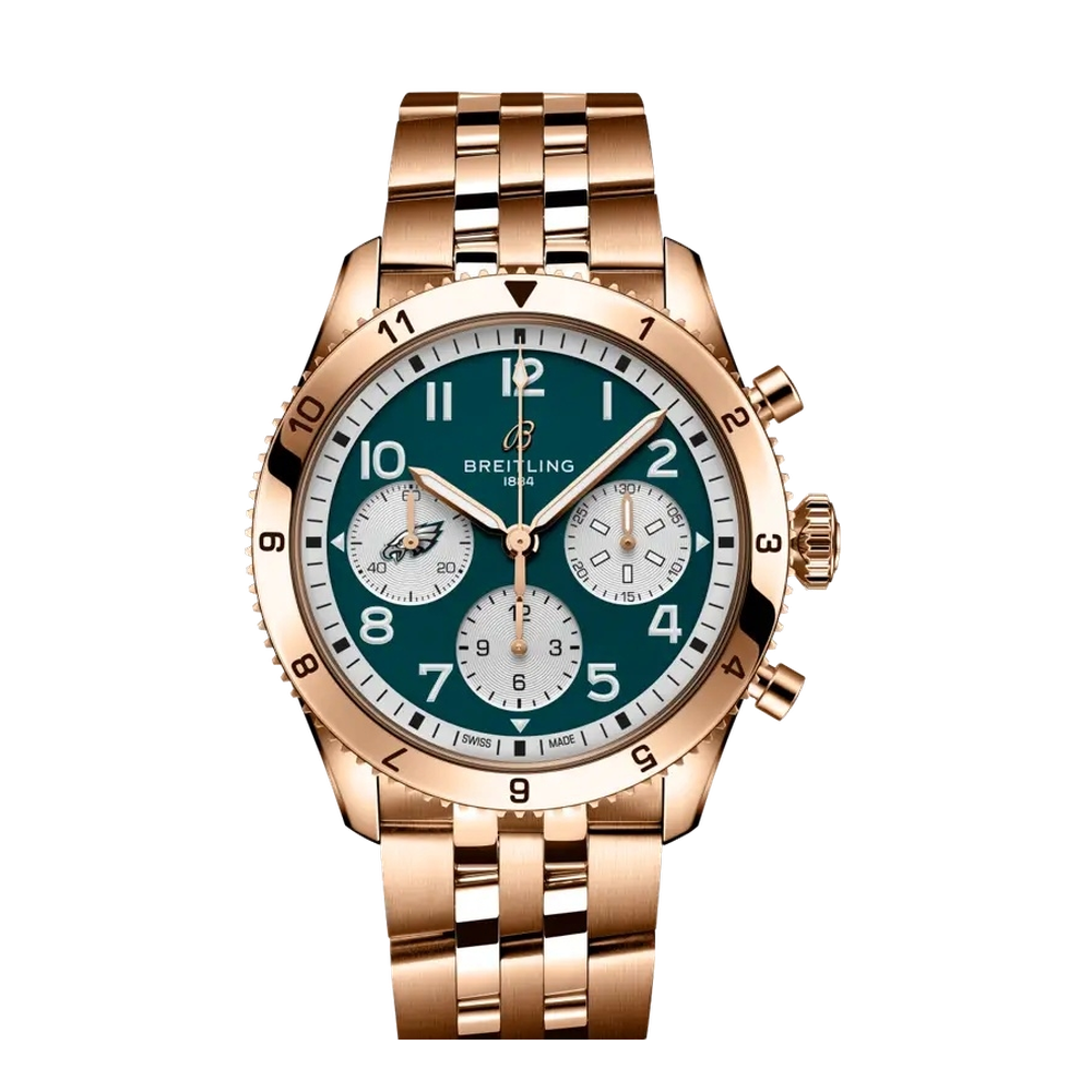 Breitling Classic Avi Chronograph 42 Super Bowl Lix Philadelphia Eagles Limited Edition