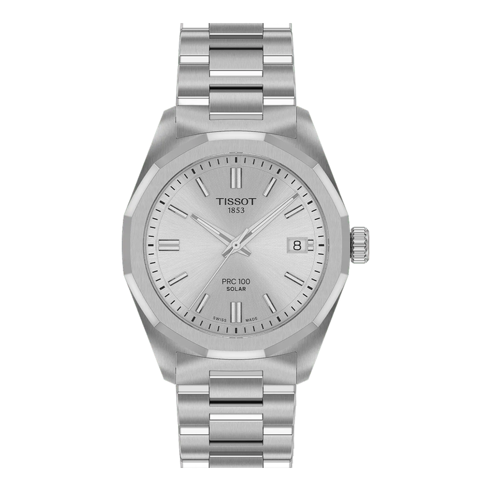 Tissot Tissot PRC 100 Solar 34mm T151.822.11.031.00 White Dial Straps