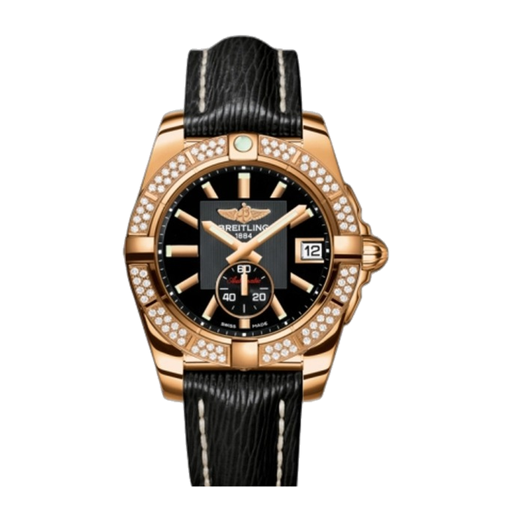 Breitling Automatic Rose Gold / Diamond / Volcano Black / Sahara