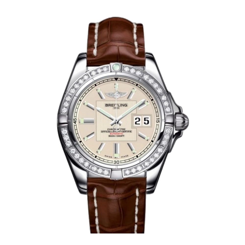 Breitling Stainless Steel / Diamond / Sierra Silver