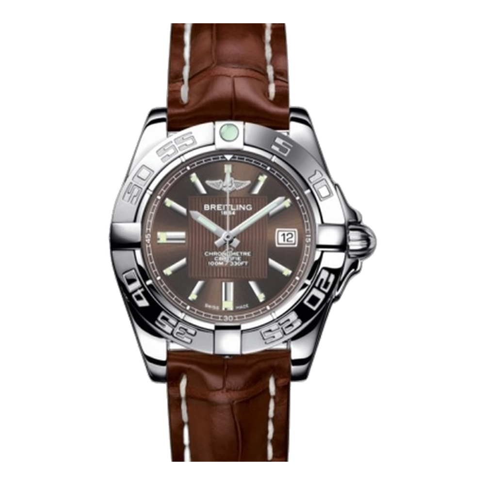 Breitling Stainless Steel / Solar Bronze / Croco Brown Dial Straps