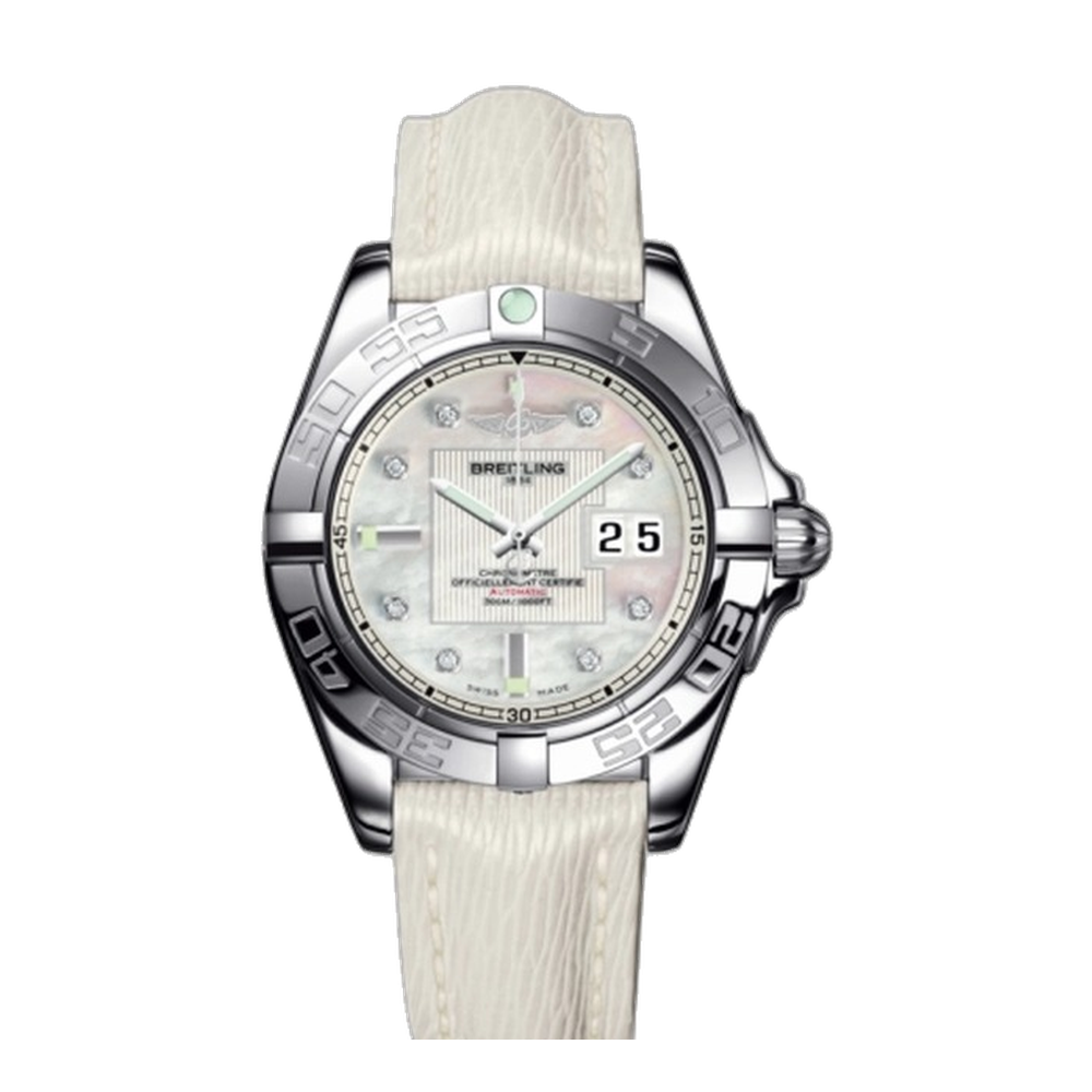 Breitling Stainless Steel / Pearl Diamond / Sahara
