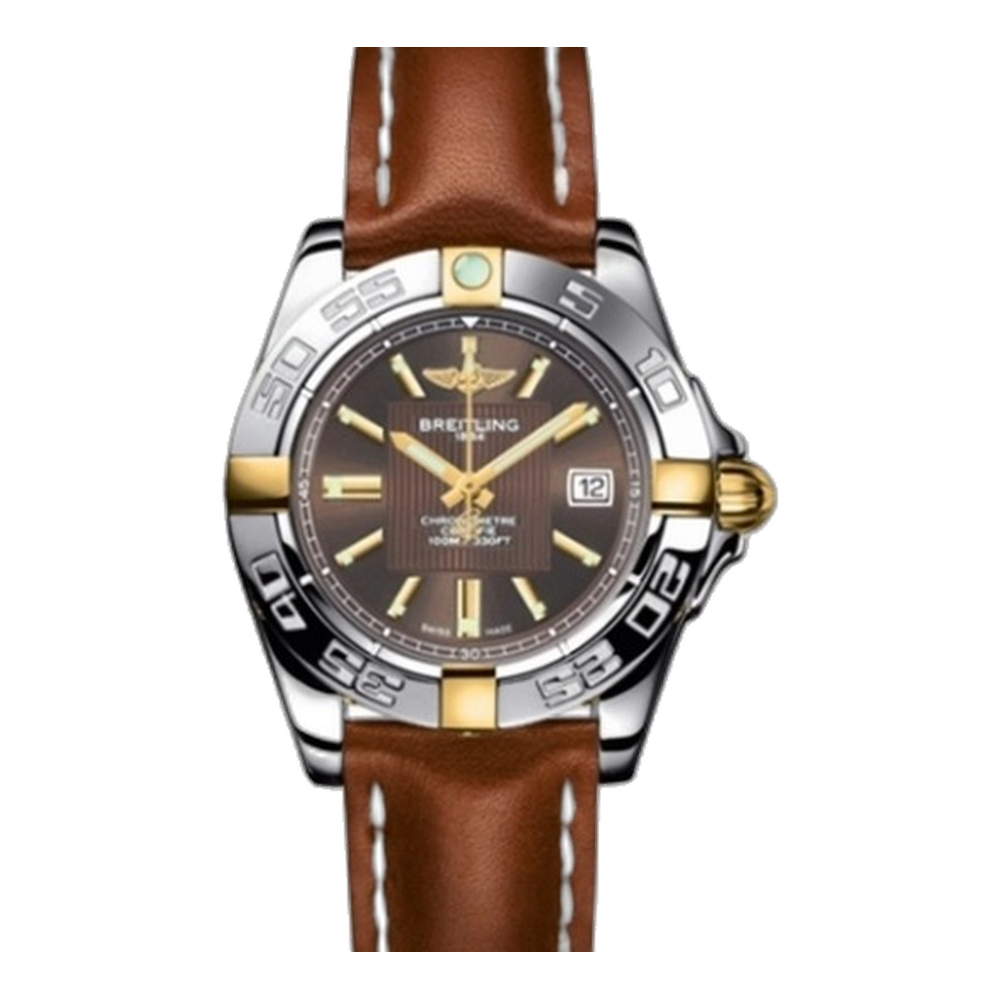 Breitling Two Tone Bronze Brown Dial Straps