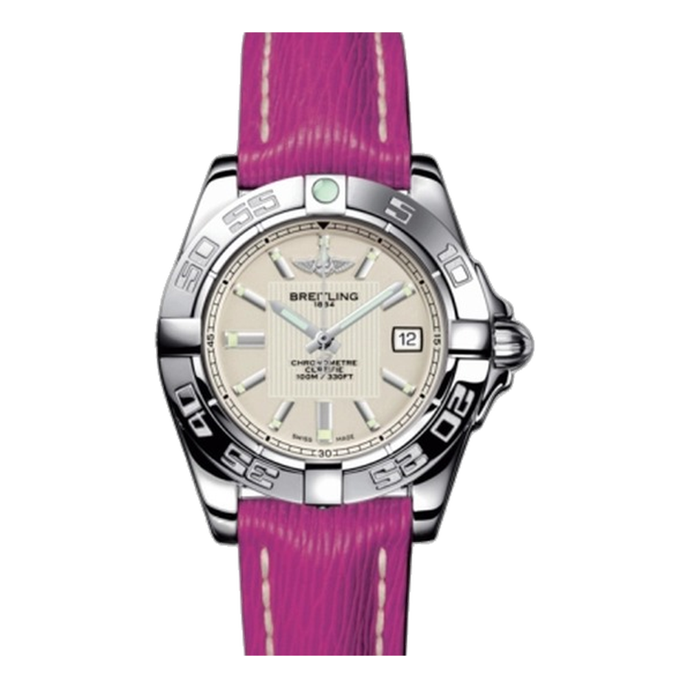 Breitling Stainless Steel / Sierra Silver / Sahara Natural/Cream Dial Straps