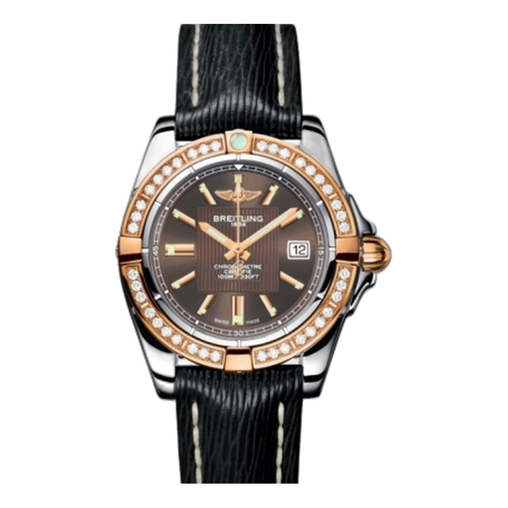 Breitling Stainless Steel / Rose Gold / Diamond / Solar Bronze / Sahara Brown Dial Straps