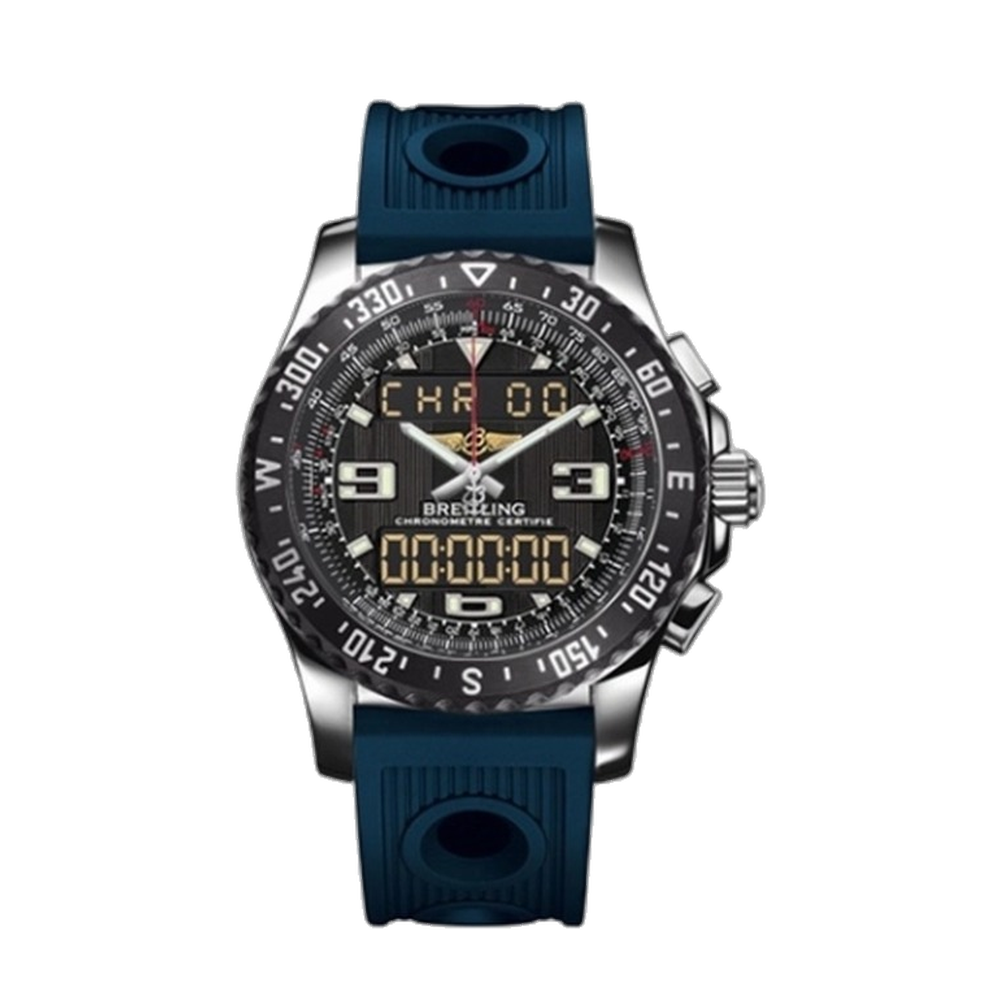 Breitling Raven Black Dial Straps