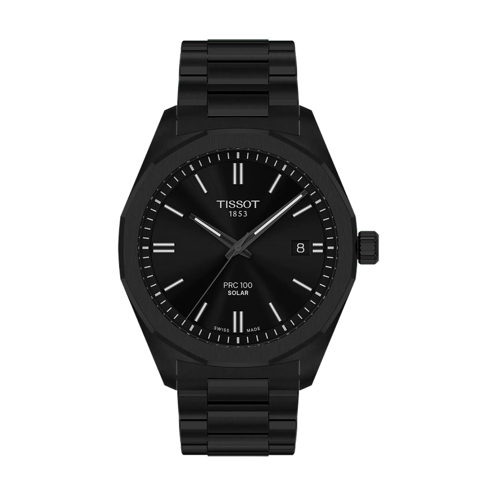 Tissot Tissot PRC 100 Solar 39mm T151.422.33.051.00 Black Dial Straps
