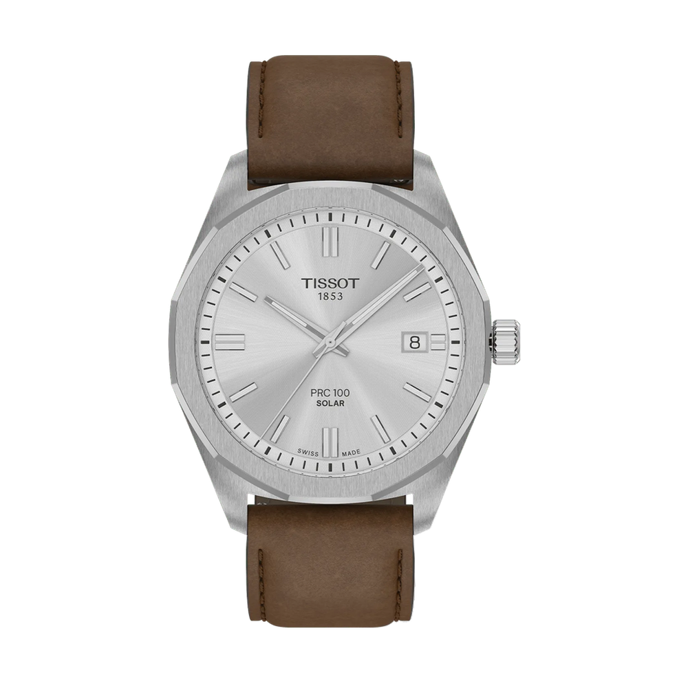 Tissot Tissot PRC 100 Solar 39mm T151.422.16.031.00 White Dial Straps