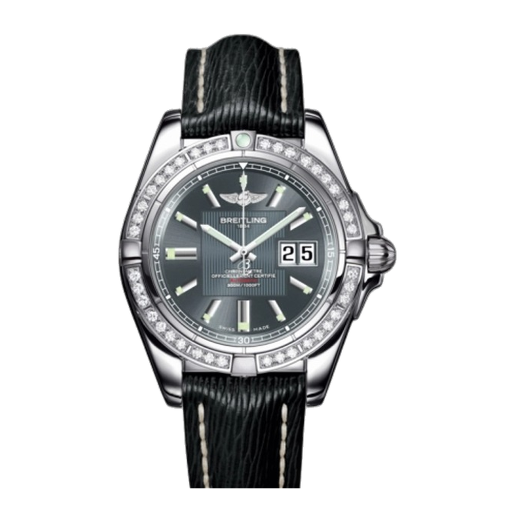 Breitling Stainless Steel / Diamond / Tomcat Gray / Sahara