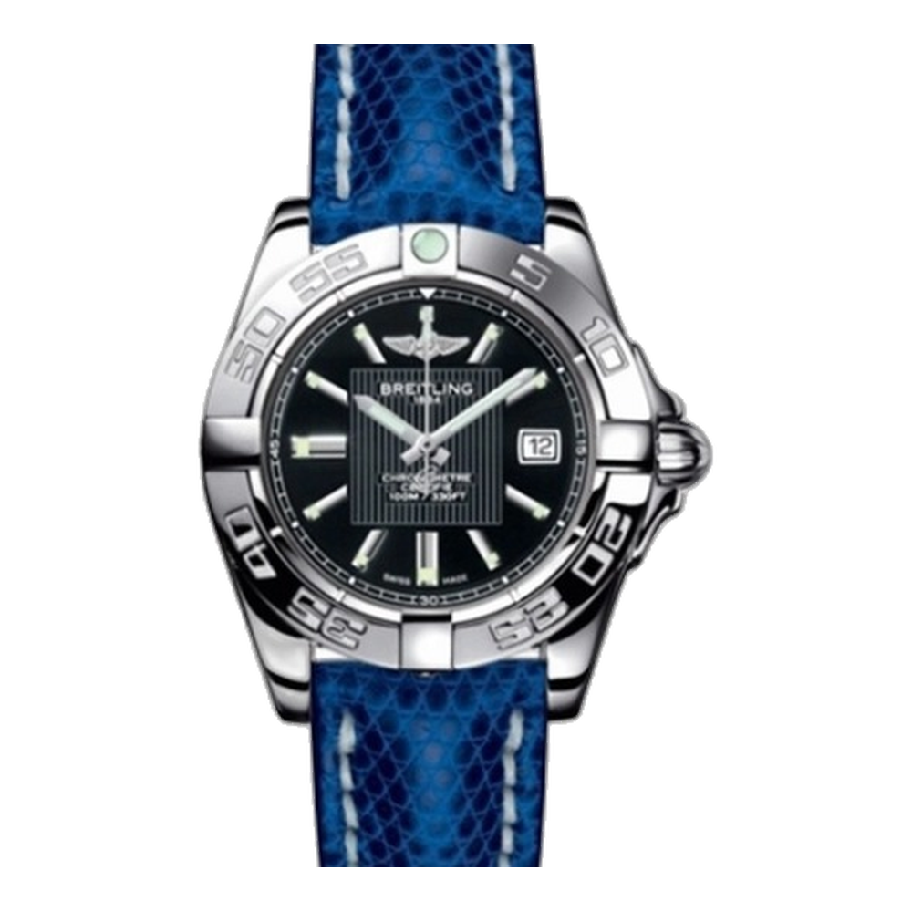 Breitling Stainless Steel / Trophy Black / Teju Black Dial Straps