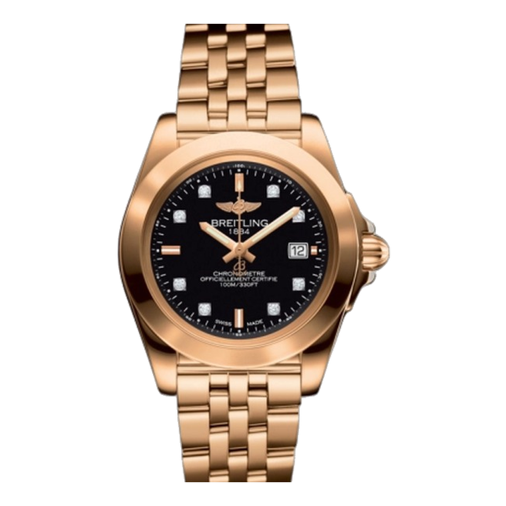 Breitling Sleek Edition Rose Gold / Trophy Black Diamond