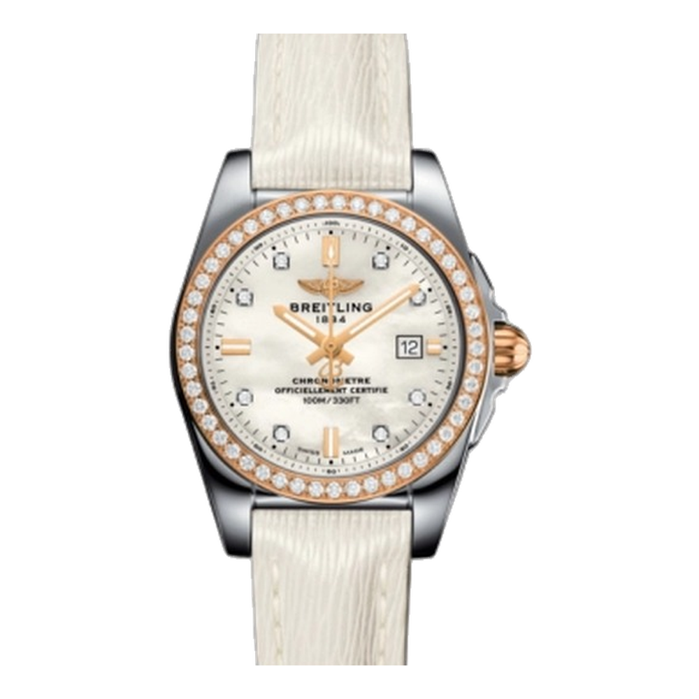 Breitling Stainless Steel / Rose Gold / Diamond / Pearl Diamond / Sahara