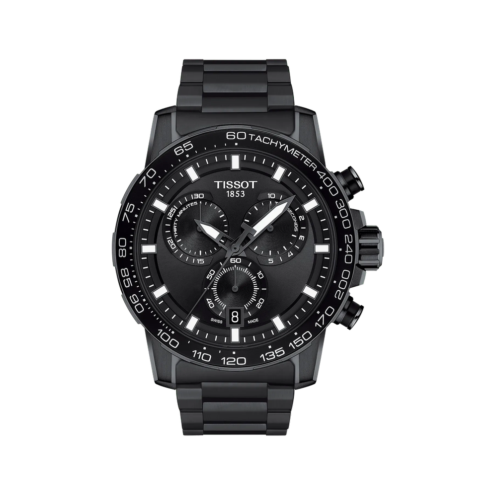 Tissot Tissot Supersport Chrono 45.5mm T125.617.33.051.00 Black Dial Straps