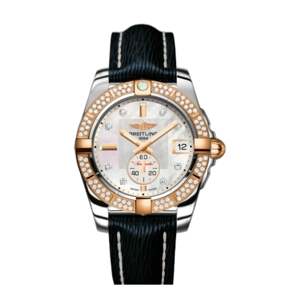 Breitling Automatic Stainless Steel / Rose Gold / Diamond / Pearl Diamond / Sahara