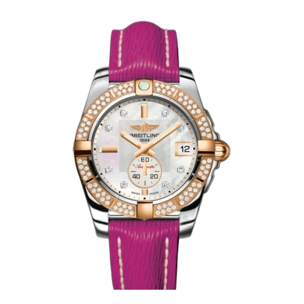 Breitling Automatic Stainless Steel / Rose Gold / Diamond / Pearl Diamond / Sahara