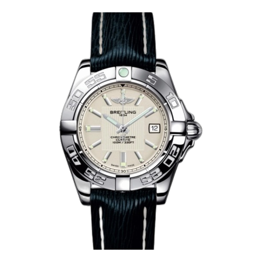 Breitling Stainless Steel / Sierra Silver / Sahara White Dial Straps