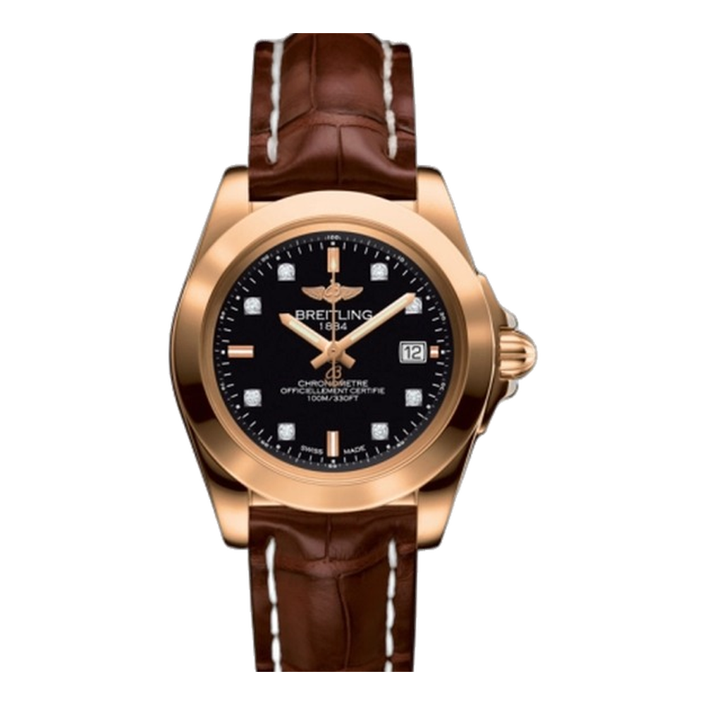 Breitling Sleek Edition Rose Gold / Trophy Black Diamond