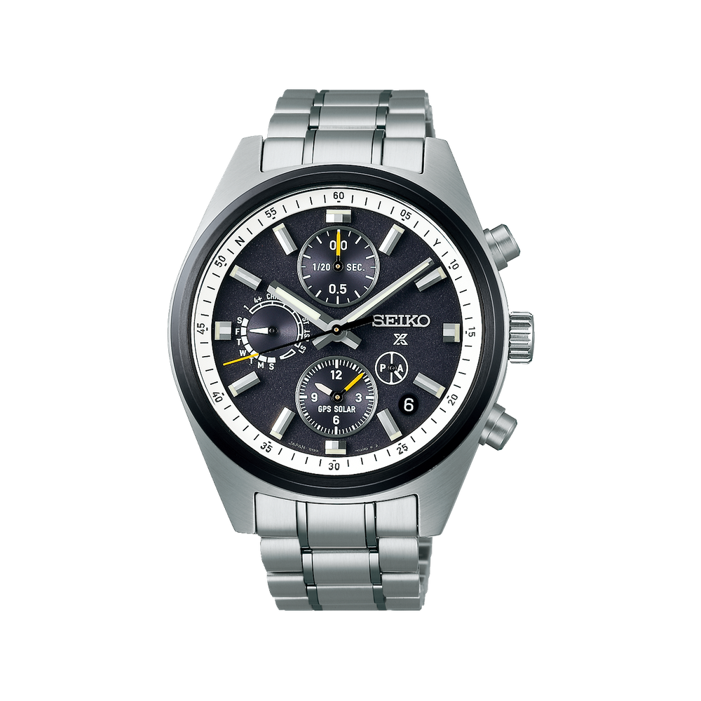 Seiko Speedtimer GPS Solar Blue/Navy Dial Straps