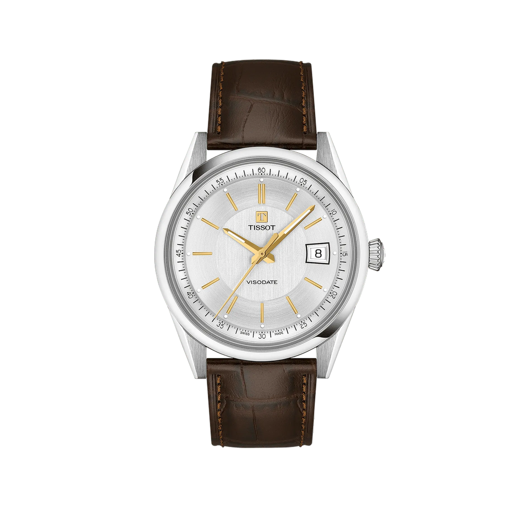 Tissot Tissot Visodate 39mm T157.407.16.031.00 White Dial Straps