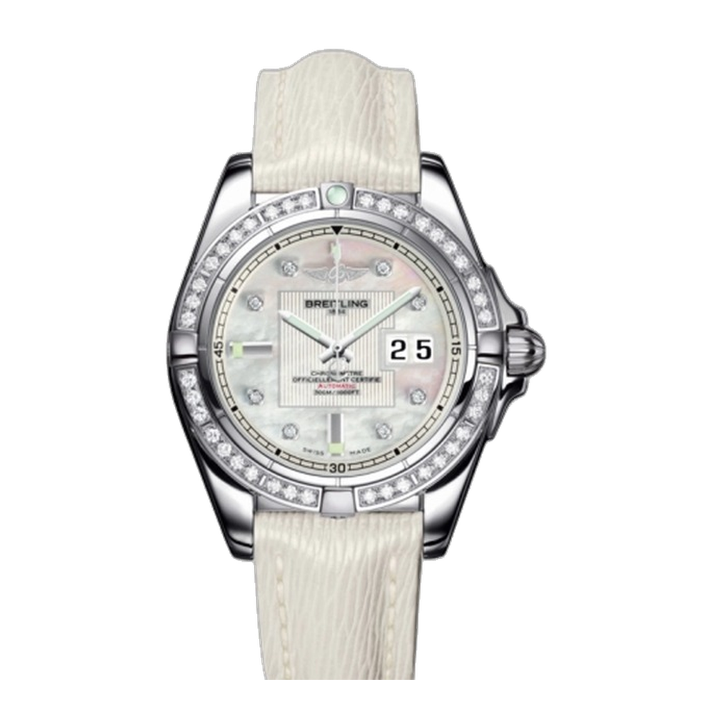 Breitling Stainless Steel / Diamond / Pearl Diamond / Sahara