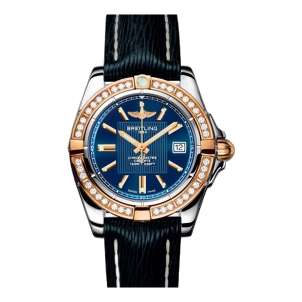 Breitling Stainless Steel / Rose Gold / Diamond / Metallica Blue / Sahara Blue/Navy Dial Straps