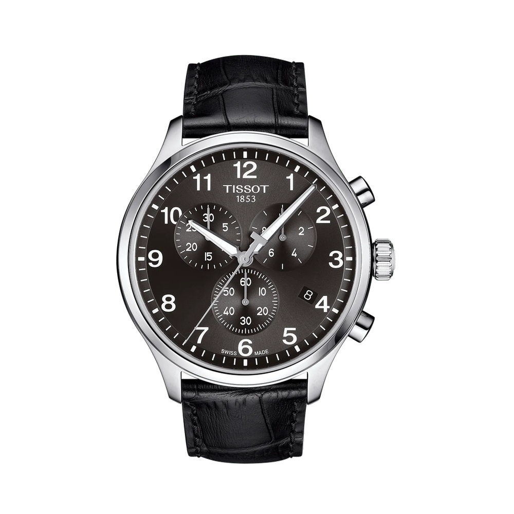 Tissot Tissot Chrono XL Classic 45mm T116.617.16.057.00 Black Dial Straps