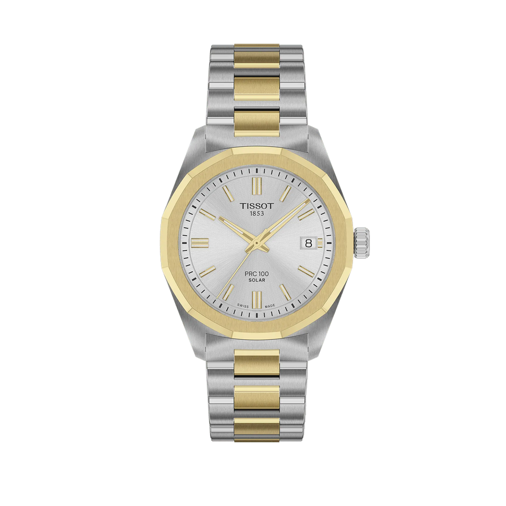 Tissot Tissot PRC 100 Solar 34mm T151.822.22.031.00 White Dial Straps