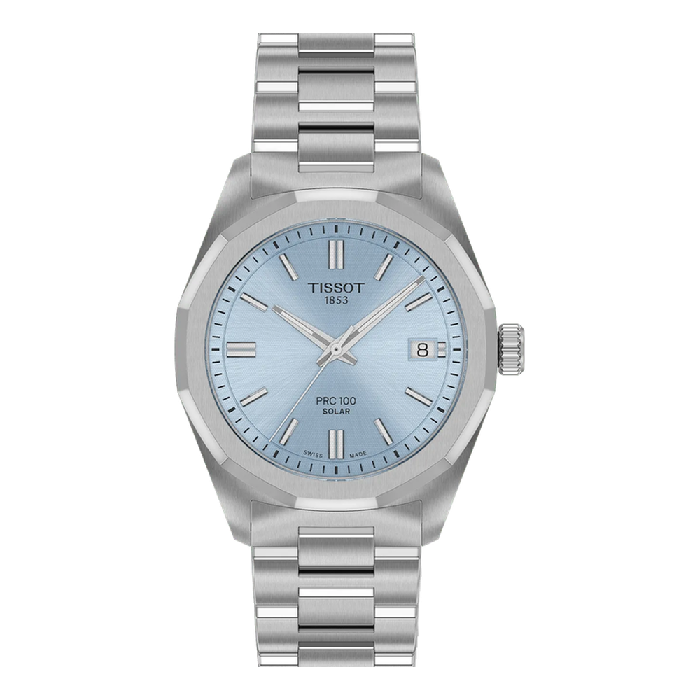 Tissot Tissot PRC 100 Solar 34mm T151.822.11.351.00 Blue/Navy Dial Straps