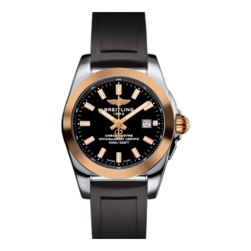 Breitling Stainless Steel / Rose Gold / Trophy Black