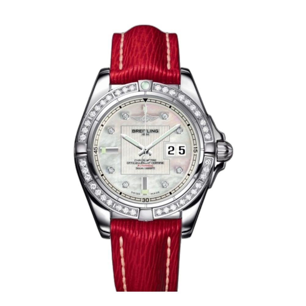 Breitling Stainless Steel / Diamond / Pearl Diamond / Sahara