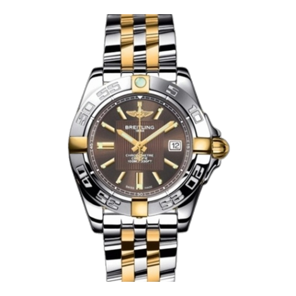 Breitling Two Tone Bronze Brown Dial Straps
