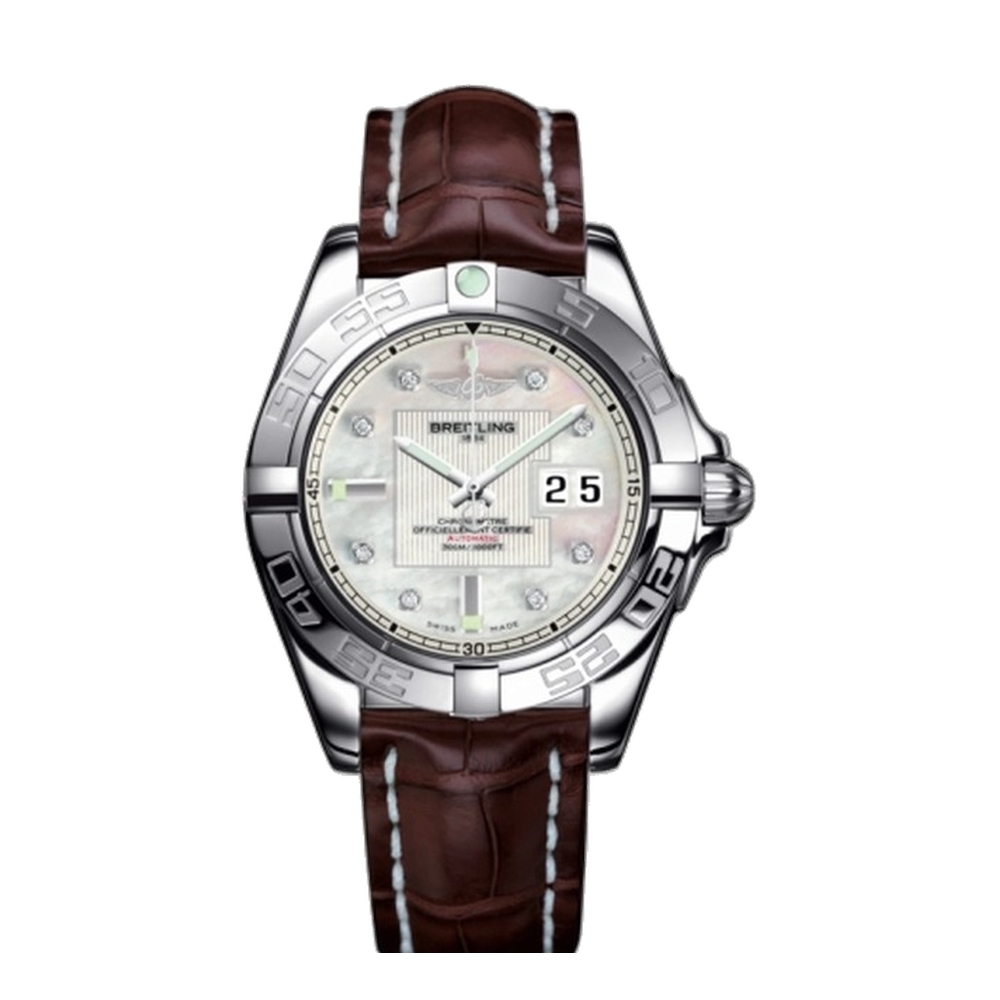 Breitling Stainless Steel / Pearl Diamond