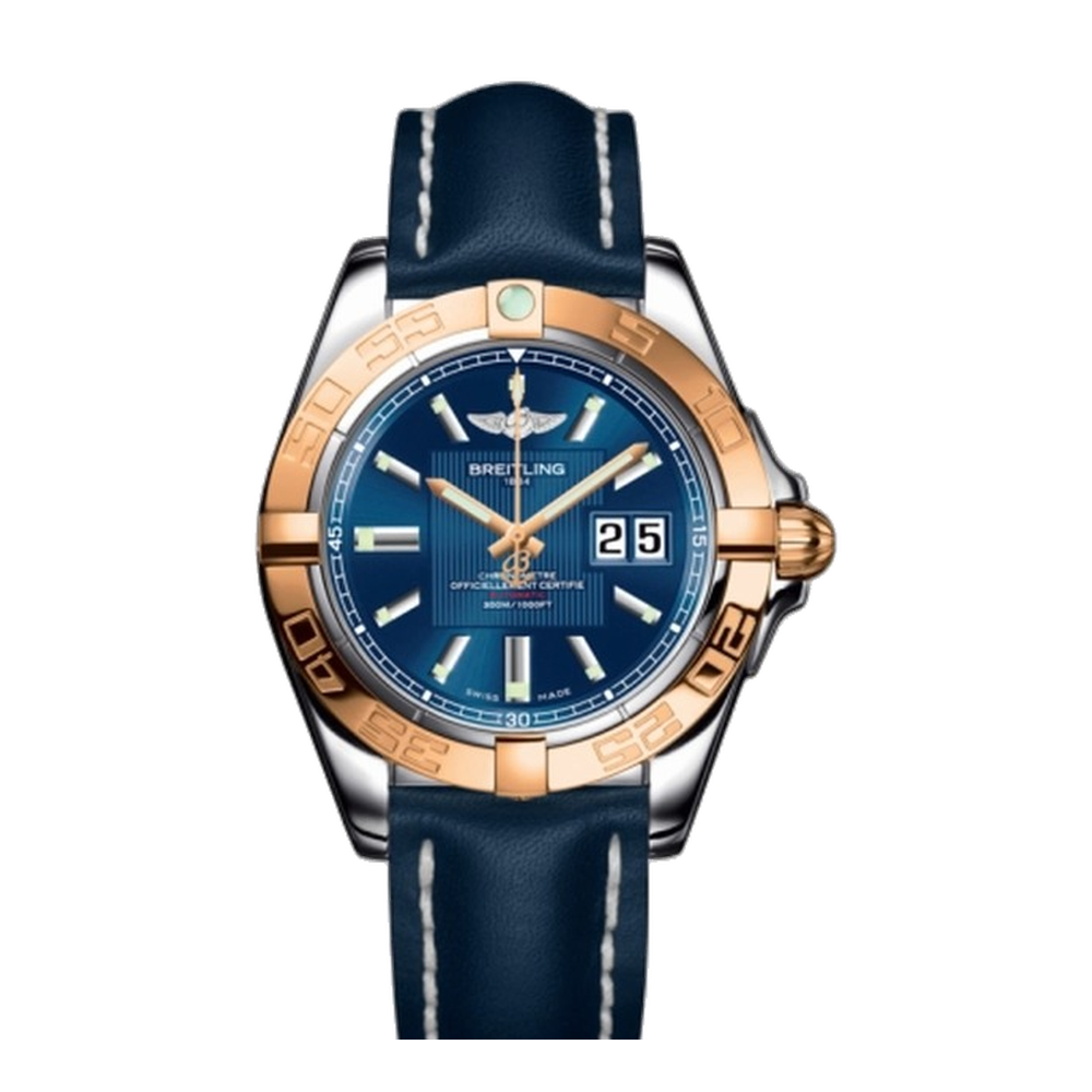 Breitling Stainless Steel / Rose Gold / Metallica Blue