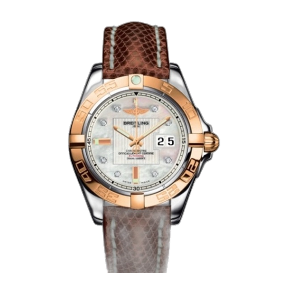 Breitling Stainless Steel / Rose Gold / Pearl Diamond / Teju