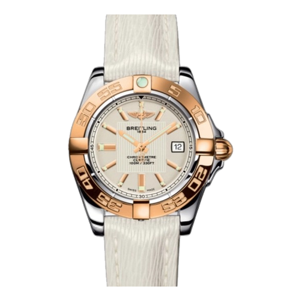 Breitling Stainless Steel / Rose Gold / Sierra Silver / Sahara Natural/Cream Dial Straps
