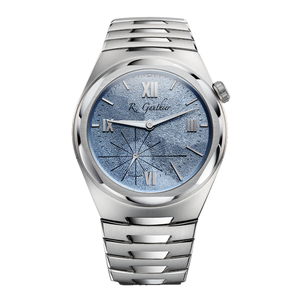 Romain Gauthier Platinum Edition Bracelet — Light Blue Dial