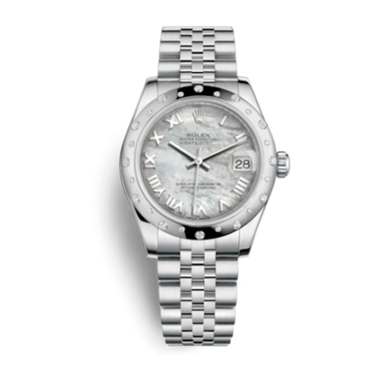 Rolex Datejust 31 Stainless Steel Domed Diamond / Jubilee / MOP - Roman