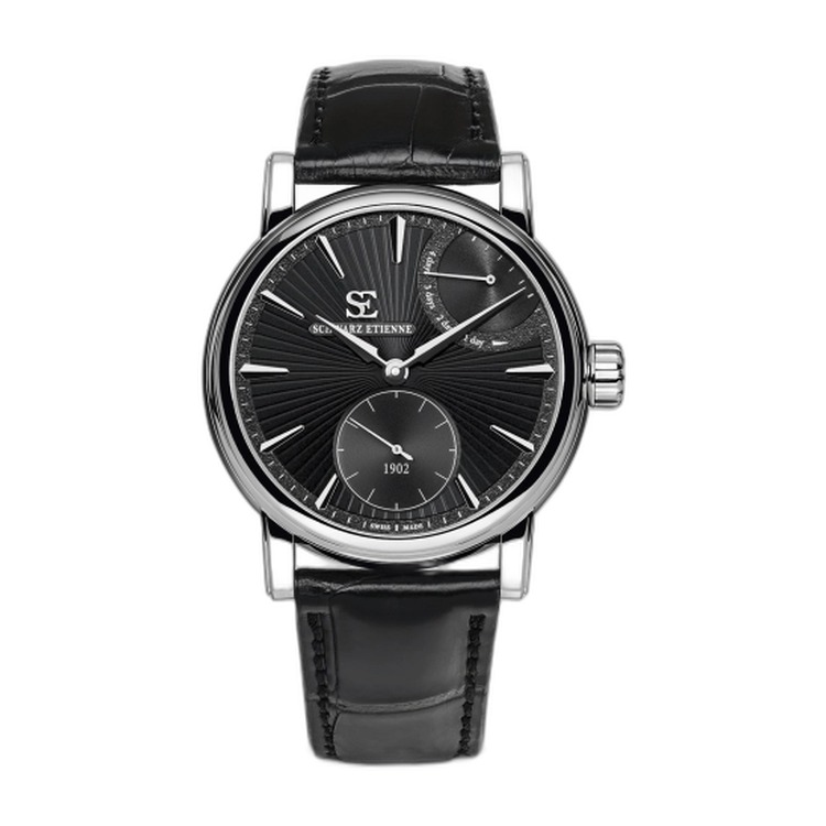 Schwarz Etienne Roma Power Reserve Stainless Steel / Black