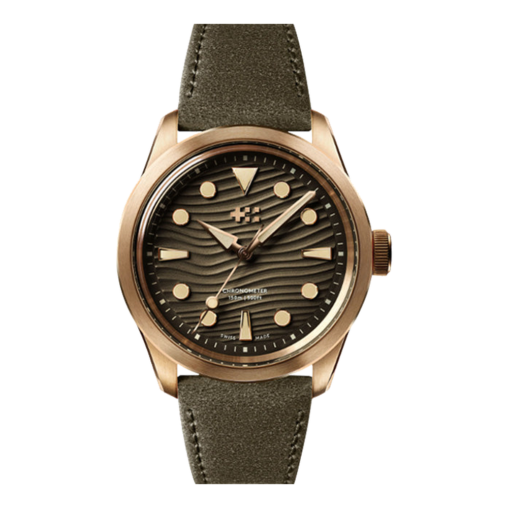 Christopher Ward C65 Dune Aeolian Bronze  Brown Dial Straps