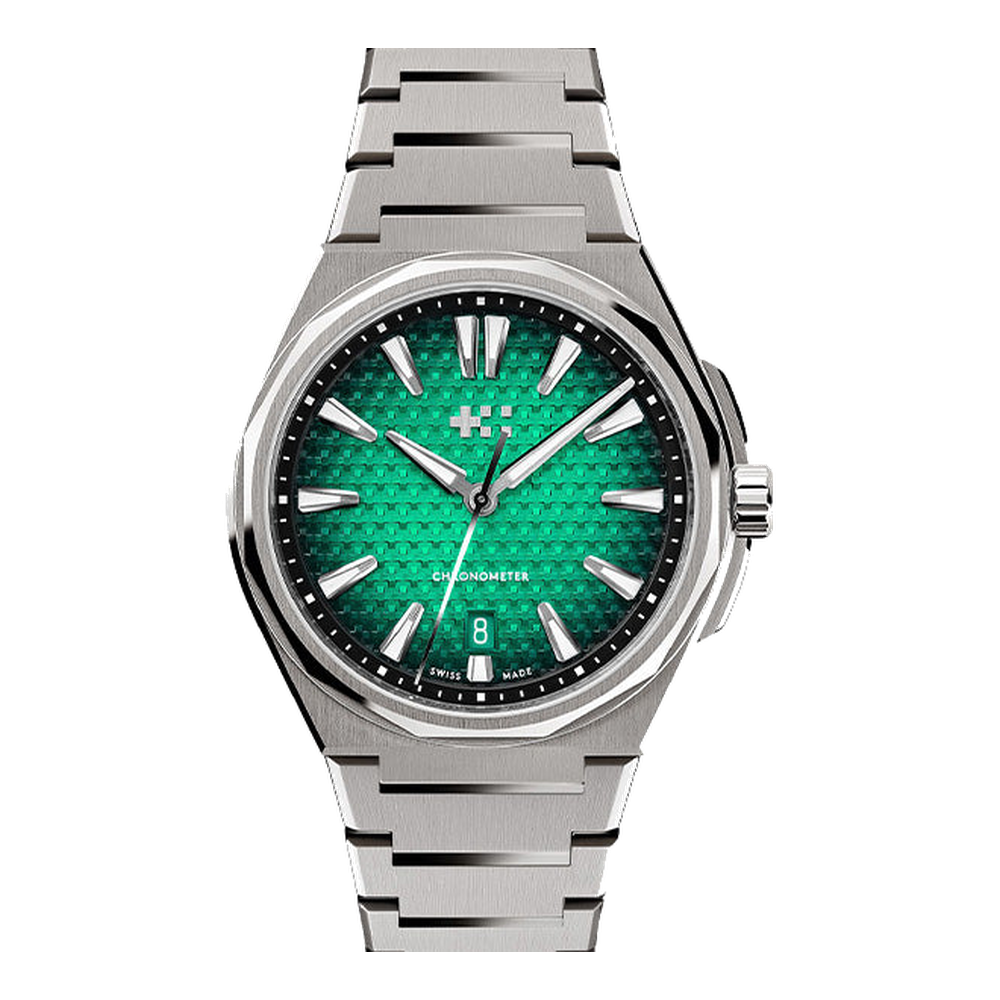 Christopher Ward C12 The Twelve 40 (Ti) Green Dial Straps