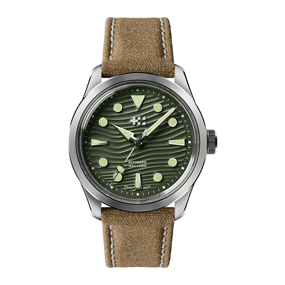 Christopher Ward Dune Aeolian Green Dial Straps