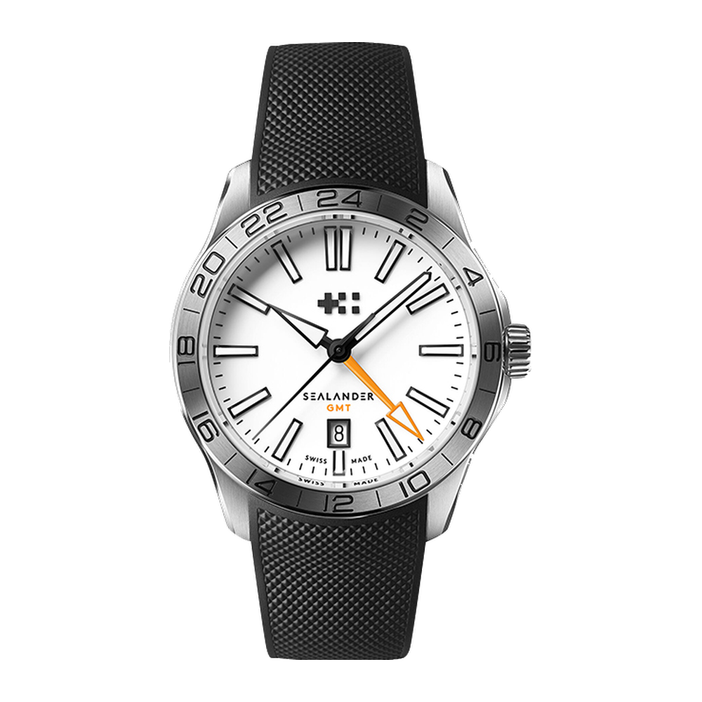 Christopher Ward Sealander GMT White Dial Straps