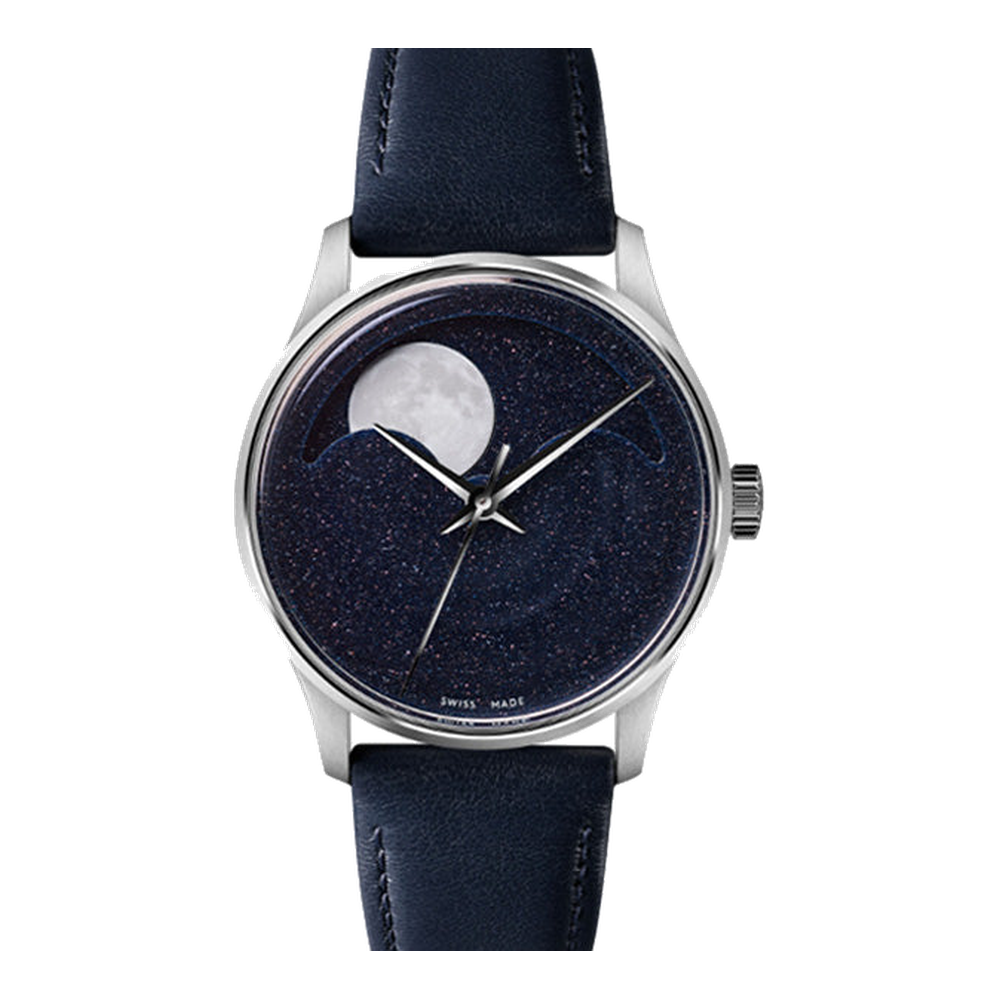 Christopher Ward C1 Moonphase 37 Blue / Navy Dial Straps