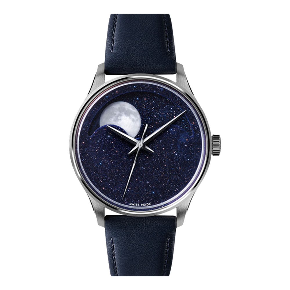 Christopher Ward C1 Moonphase 40 Blue / Navy Dial Straps