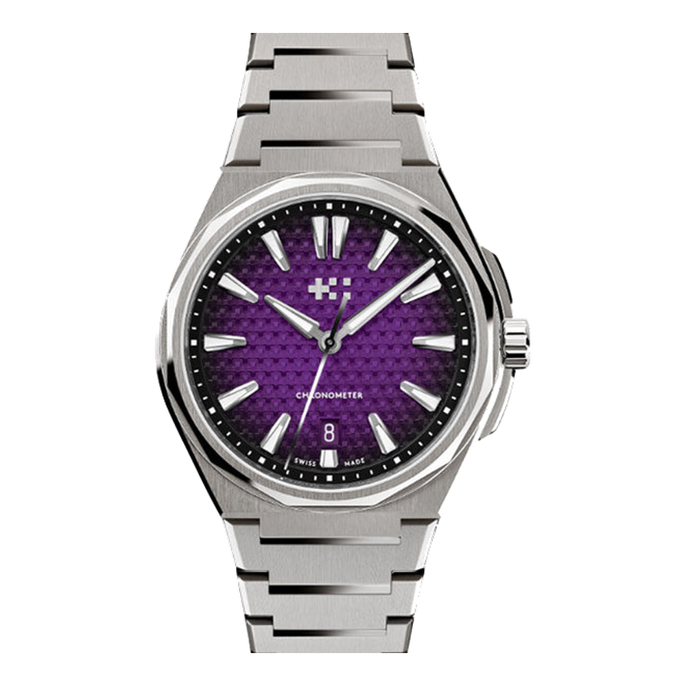 Christopher Ward C12 The Twelve 40 (Ti) Purple / Bordeaux Dial Straps
