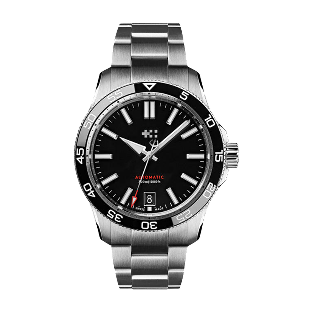 Christopher Ward C60 Pro 300 Black Dial Straps
